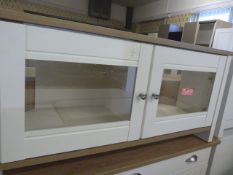 *White Glazed Door TV Unit