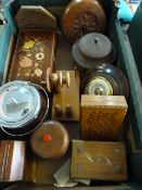 Box Containing Tureen, Boxes, Barometer, Biscuit Barrel, Etc