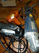 MacAllister Grinder, 12v Tyre Inflator and a Black & Decker Drill