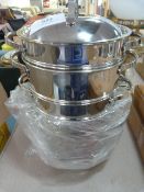 Stainless Steel Steam Pan Set