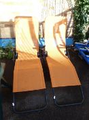 Pair of Reclining Sunloungers