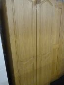 *Light Oak Double Door Wardrobe