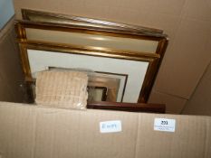 Box Containing a Large Quantity of Framed Prints, Etc