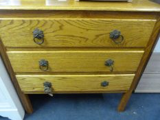 Oak Three Drawer Chest