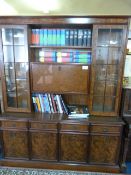 Walnut Effect Wall Unit Matching Lot 655