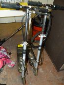 Two Battery Operated Flyer Scooters