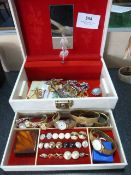 Jewellery Box and Contents