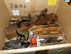 *Box Containing Vintage and Other Joiners Tools