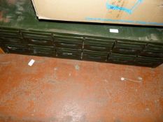 *Twelve Drawer Steel Storage Cabinet