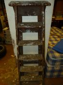 Pair of Wood Five Tread Steps