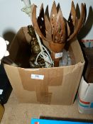Box Containing Four Assorted Standard Lamps