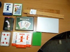 Cribbage Board, Playing Cards, Etc