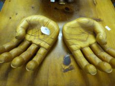 Pair of Carved Fruit Bowls