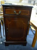 Mahogany Side Cabinet with Single Drawer