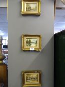 Three Gilt Framed OIl Pictures