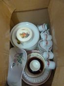 Box of Dinnerware, Part Teaset, Etc