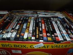 Box Containing Assorted DVDs