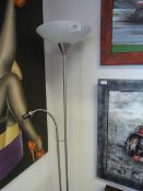 *Chrome Two Light Standard Lamp