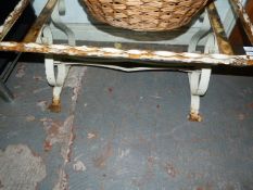 Metal and Glass Coffee Table