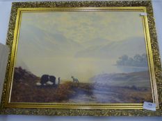 Gilt Framed Print of a Country Scene