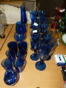 Collection of Blue Glassware