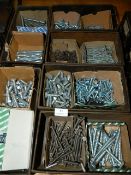 *Six Drawers Containing Assorted Coach Bolts (Various Sizes)