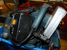 Box of Assorted cordless and Power Tools