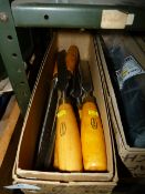 *Box Containing Six Marples Chisels