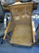Wicker Seat Bergere Armchair