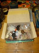 *Three Component Trays Containing Rubber O-Rings, Box of Fiber Washers, Etc