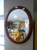 Framed Oval Mirror