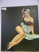 Oil on Canvas of a Female Model