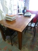Dark Oak Extending Dining Table