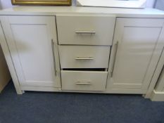 *Grey Two Door Three Drawer Sideboard