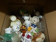 Box Containing Part Tests, Pots, Etc