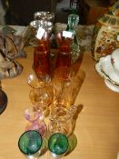 Collection of Coloured Glassware