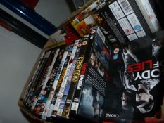 Box Containing Assorted DVDs