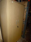 6' Stationery Cabinet in Light Oak Finish