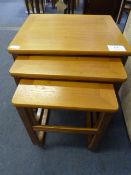 Teak Nest of Three Tables