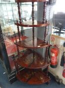 Five Tier Japan Lacquered Whatnot