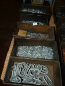 *Six Vintage Metal Drawers Containing Assorted Staples, Etc