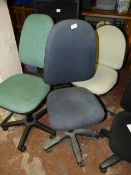 Five Assorted Office Chairs