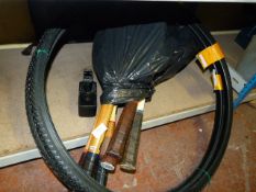 Assorted Vintage Tennis Rackets and a Pair of Continental 28x1/4