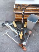 Collection of Pogo Sticks and Scooters