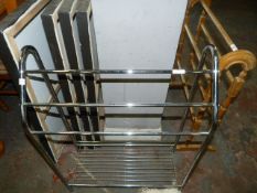 Chrome Shoe and Garment Stand