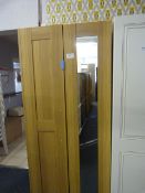 *Light Oak Two Door Wardrobe