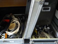 Two Flight Cases Containing Guitar Spares