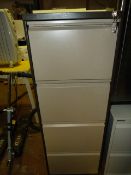 Four Drawer Foolscap Filing Cabinet (Coffee and Cream)