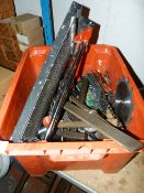 Box Containing Assorted Engineers and Other Tools