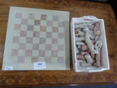 Soapstone Chess Set and Board